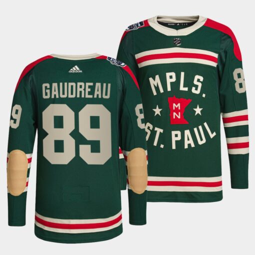 Minnesota Wild Frederick Gaudreau Winter Classic Green Jersey