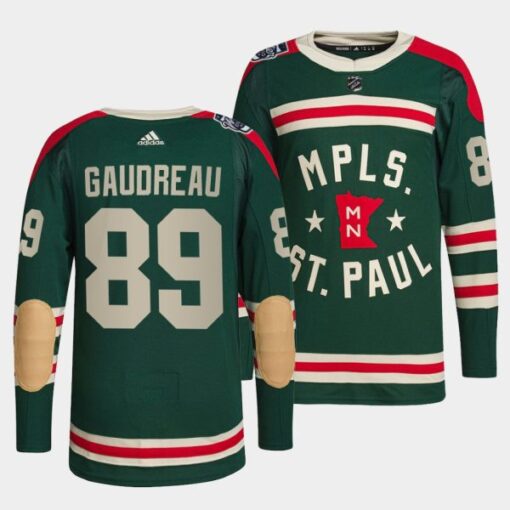 Minnesota Wild Frederick Gaudreau Winter Classic Green Jersey