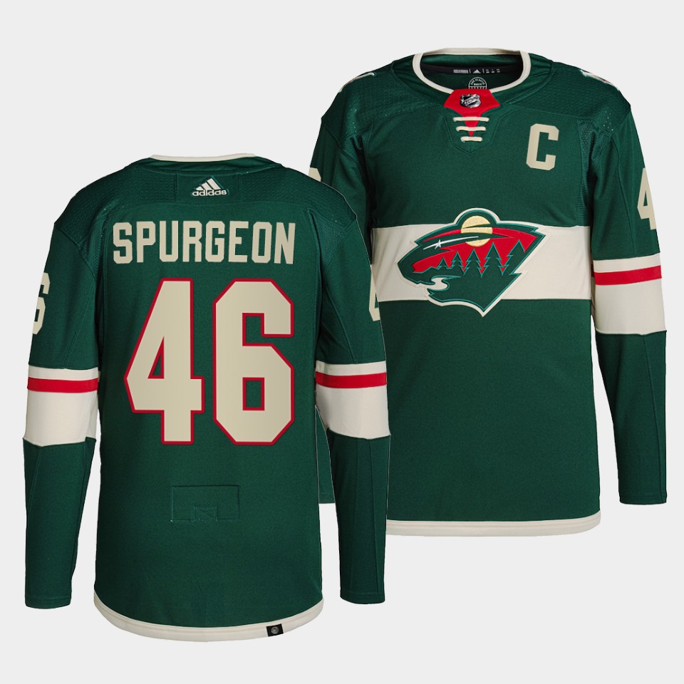 Minnesota Wild Jared Spurgeon Home Green Jersey Minnesota Wild Jared Spurgeon Home Green Jersey