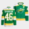 Minnesota Wild Jared Spurgeon Home Green Jersey