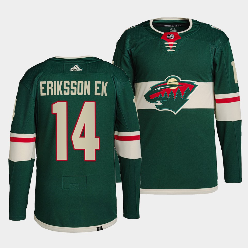 Minnesota Wild Joel Eriksson Ek Home Green Jersey Minnesota Wild Joel Eriksson Ek Home Green Jersey