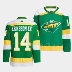 Minnesota Wild Joel Eriksson Ek Reverse Green Jersey