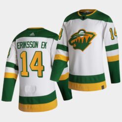 Minnesota Wild Joel Eriksson Ek Reverse White Jersey