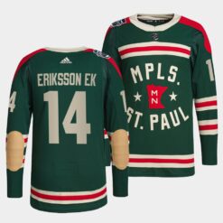 Minnesota Wild Joel Eriksson Ek Winter Classic Green Jersey
