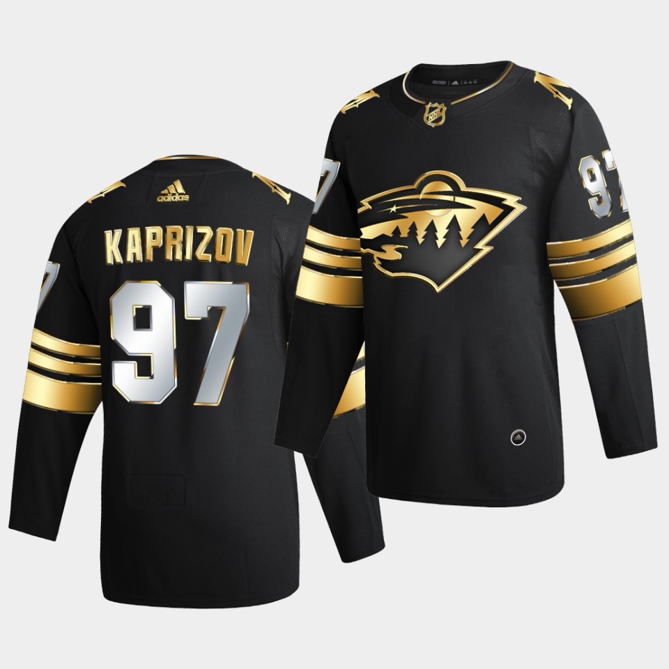 Minnesota Wild Kirill kaprizov Golden Edition Black Jersey Minnesota Wild Kirill kaprizov Golden Edition Black Jersey