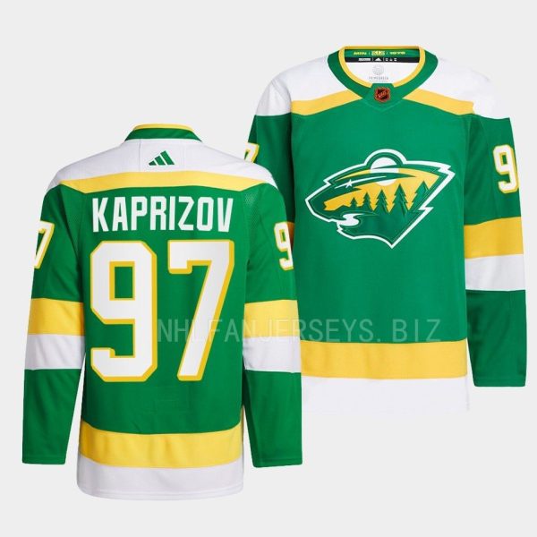 Minnesota Wild Kirill Kaprizov Reverse Green Jersey Minnesota Wild Kirill Kaprizov Reverse Green Jersey