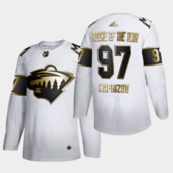 Minnesota Wild Kirill Kaprizov Rookie of the year Calder Trophy White Jersey