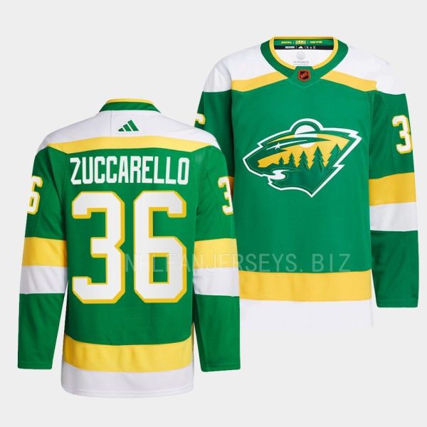 Minnesota Wild Mats Zuccarello Reverse Green Jersey Minnesota Wild Mats Zuccarello Reverse Green Jersey