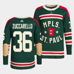 Minnesota Wild Mats Zuccarello Winter Classic Green State of Hockey Jersey