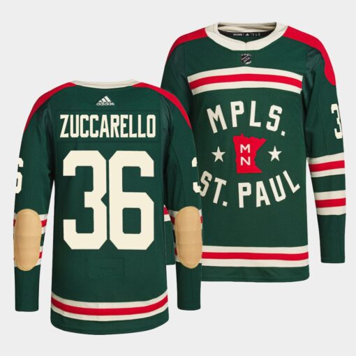 Minnesota Wild Mats Zuccarello Winter Classic Green State of Hockey Jersey