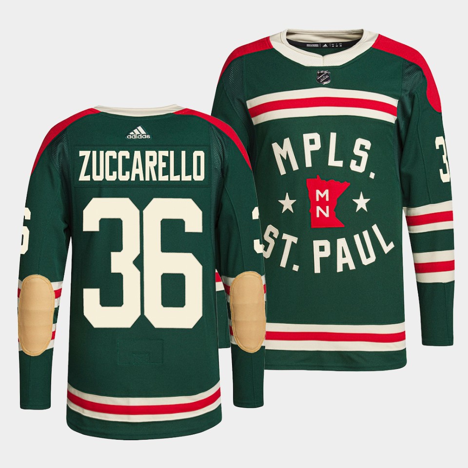 Minnesota Wild Mats Zuccarello Winter Classic Green State of Hockey Jersey Minnesota Wild Mats Zuccarello Winter Classic Green State of Hockey Jersey