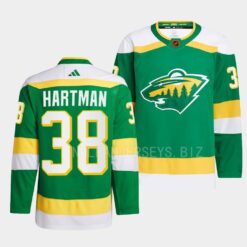 Minnesota Wild Ryan Hartman Reverse Green Jersey
