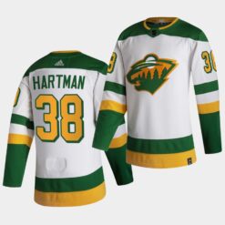 Minnesota Wild Ryan Hartman Reverse White Jersey