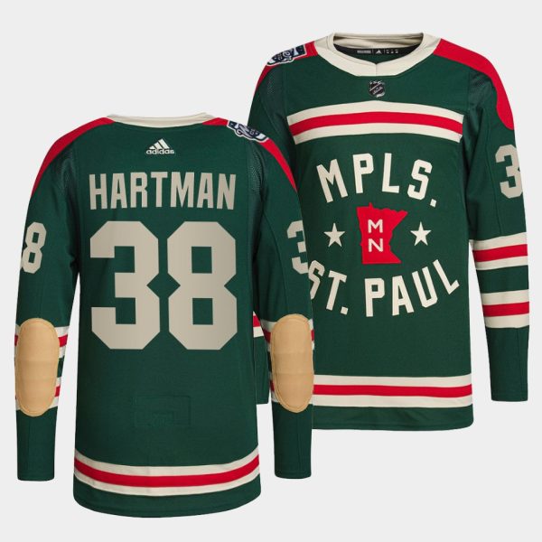Minnesota Wild Ryan Hartman Winter Classic Green Jersey Minnesota Wild Ryan Hartman Winter Classic Green Jersey