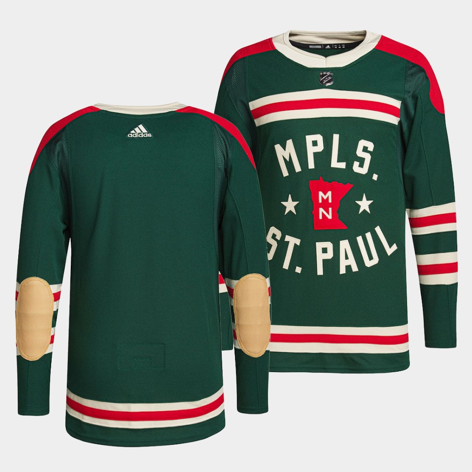 Minnesota Wild Team 2022 Winter Classic Green Jersey Minnesota Wild Team 2022 Winter Classic Green Jersey