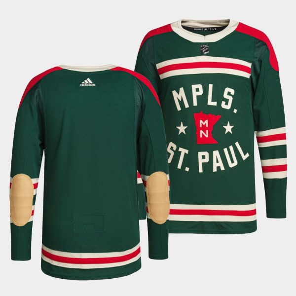 Minnesota Wild Team 2022 Winter Classic Green Jersey Minnesota Wild Team 2022 Winter Classic Green Jersey