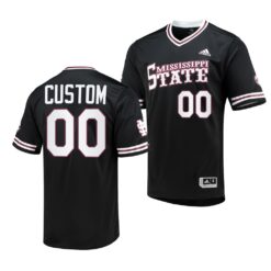 Mississippi State Bulldogs Custom College Baseball Replica Jersey Black