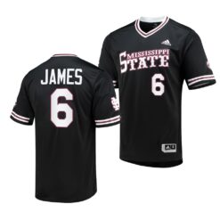 Mississippi State Bulldogs Kamren James College Baseball Replica Jersey Black