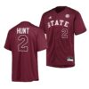 Mississippi State Bulldogs KC Hunt College Baseball Replica Jersey Black