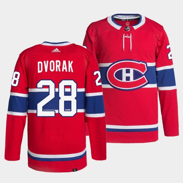 Montreal Canadiens Christian Dvorak Home Red Jersey Montreal Canadiens Christian Dvorak Home Red Jersey