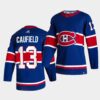 Montreal Canadiens Christian Dvorak 2022 Reverse Retro 2.0 Blue Jersey