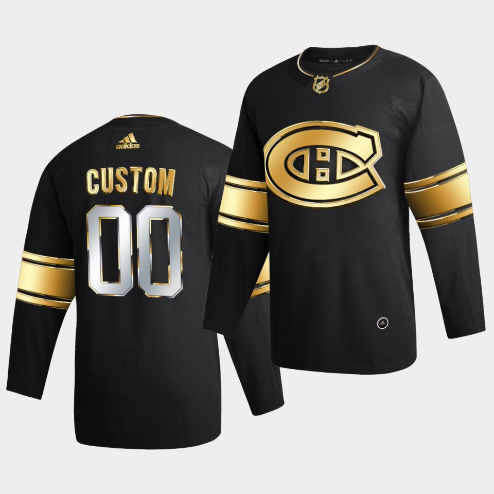 Montreal Canadiens Custom Golden Edition Limited Black Jersey Montreal Canadiens Custom Golden Edition Limited Black Jersey