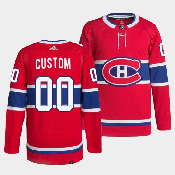 Montreal Canadiens Custom Home Red Jersey Montreal Canadiens Custom Home Red Jersey