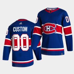 Montreal Canadiens Custom Reverse Royal Special Edition Jersey