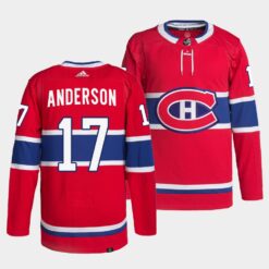 Montreal Canadiens Josh Anderson Home Red Jersey