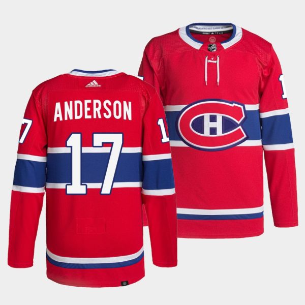 Montreal Canadiens Josh Anderson Home Red Jersey Montreal Canadiens Josh Anderson Home Red Jersey