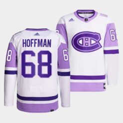 Montreal Canadiens Mike Hoffman 2021 Hockey Fights Cancer White Jersey