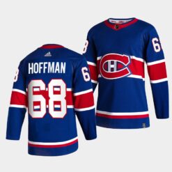 Montreal Canadiens Mike Hoffman 2021 Reverse Retro Special Edition Blue Jersey