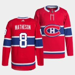 Montreal Canadiens Mike Matheson 2022 Red Home Jersey