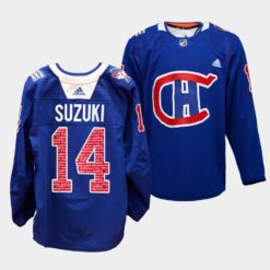 Montreal Canadiens Nick Suzuki 2022 RadioTele DON Special Edition Royal Jersey