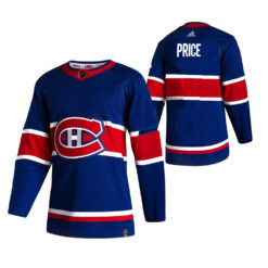 Montreal Canadiens Team 2021 Reverse Retro Blue Jersey