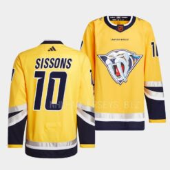 Nashville Predators Colton Sissons Reverse Yellow Jersey
