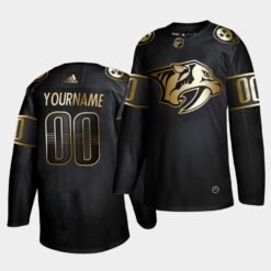 Nashville Predators Custom Golden Edition Black Jersey