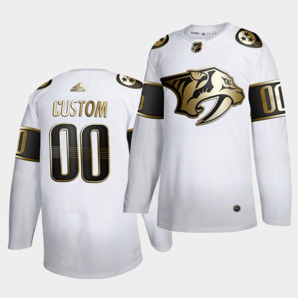 Nashville Predators Custom Golden Edition Limited White Jersey Nashville Predators Custom Golden Edition Limited White Jersey