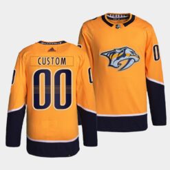 Nashville Predators Custom Home Gold Jersey