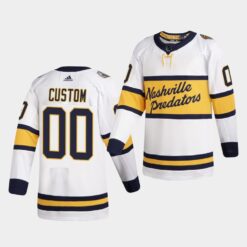 Nashville Predators Custom Winter Classic White Jersey