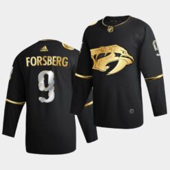 Nashville Predators Filip Forsberg Golden Edition Limited Black Jersey