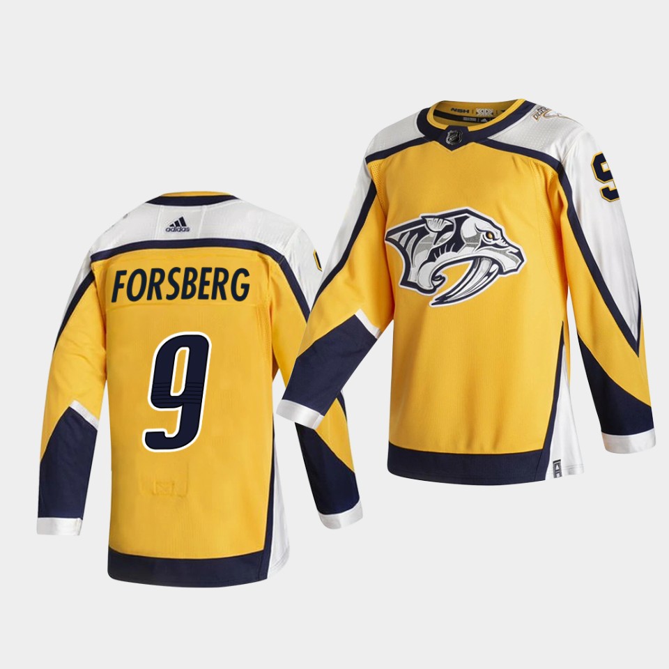 Nashville Predators Filip Forsberg Reverse Gold Special Edition Jersey Nashville Predators Filip Forsberg Reverse Gold Special Edition Jersey
