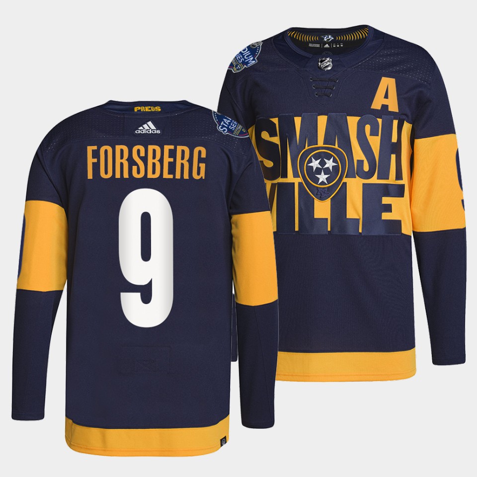 Nashville Predators Filip Forsberg Stadium Series Navy Jersey Nashville Predators Filip Forsberg Stadium Series Navy Jersey