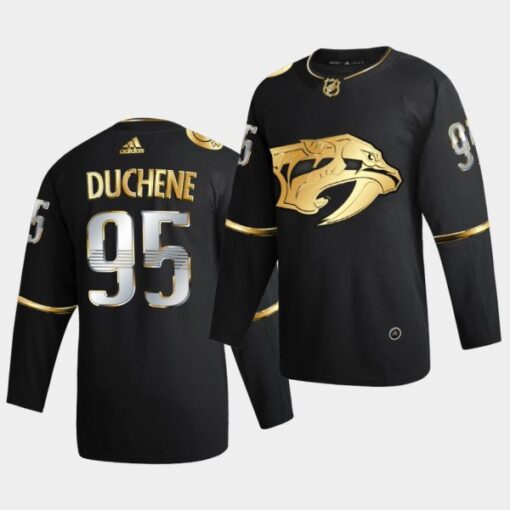 Nashville Predators Matt Duchene Golden Edition Limited Black Jersey