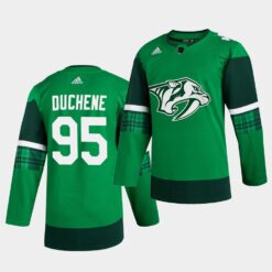 Nashville Predators Matt Duchene St. Patrick’s Day Green Player Jersey
