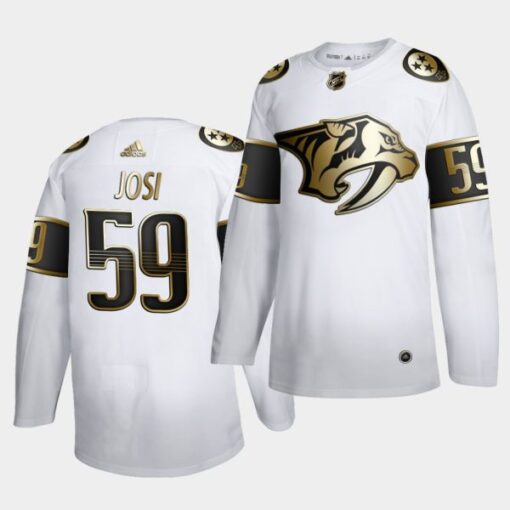 Nashville Predators Roman Josi Golden Edition Limited White Jersey