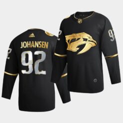 Nashville Predators Ryan Johansen Golden Edition Limited Black Jersey