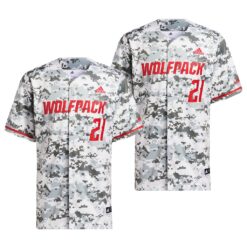 NC State Wolfpack College Baseball Camo Replica Jersey
