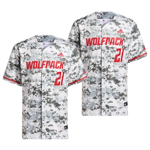 NC State Wolfpack College Baseball Camo Replica Jersey