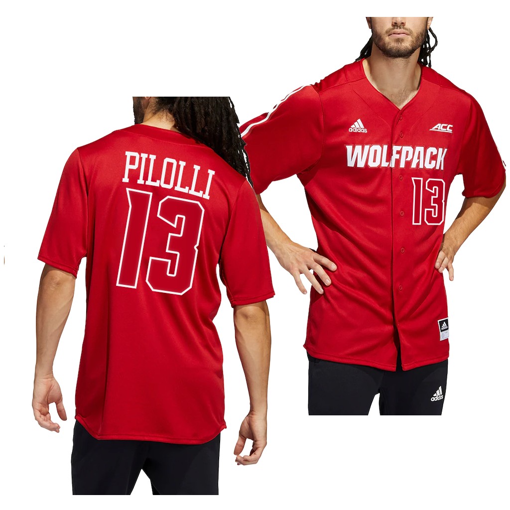NC State Wolfpack Dominic Pilolli College Baseball Jersey Red NC State Wolfpack Dominic Pilolli College Baseball Jersey Red
